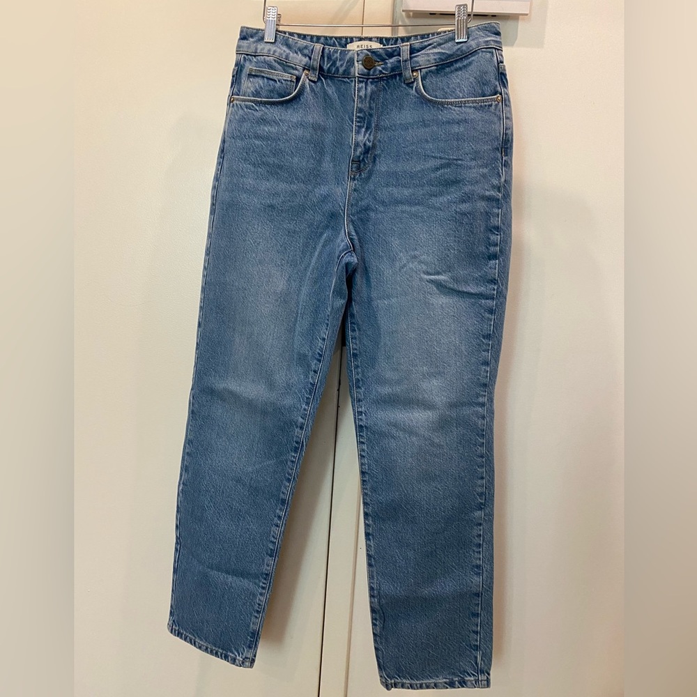 REISS Raye High Rise Slim Straight Fit Jeans - NWOT